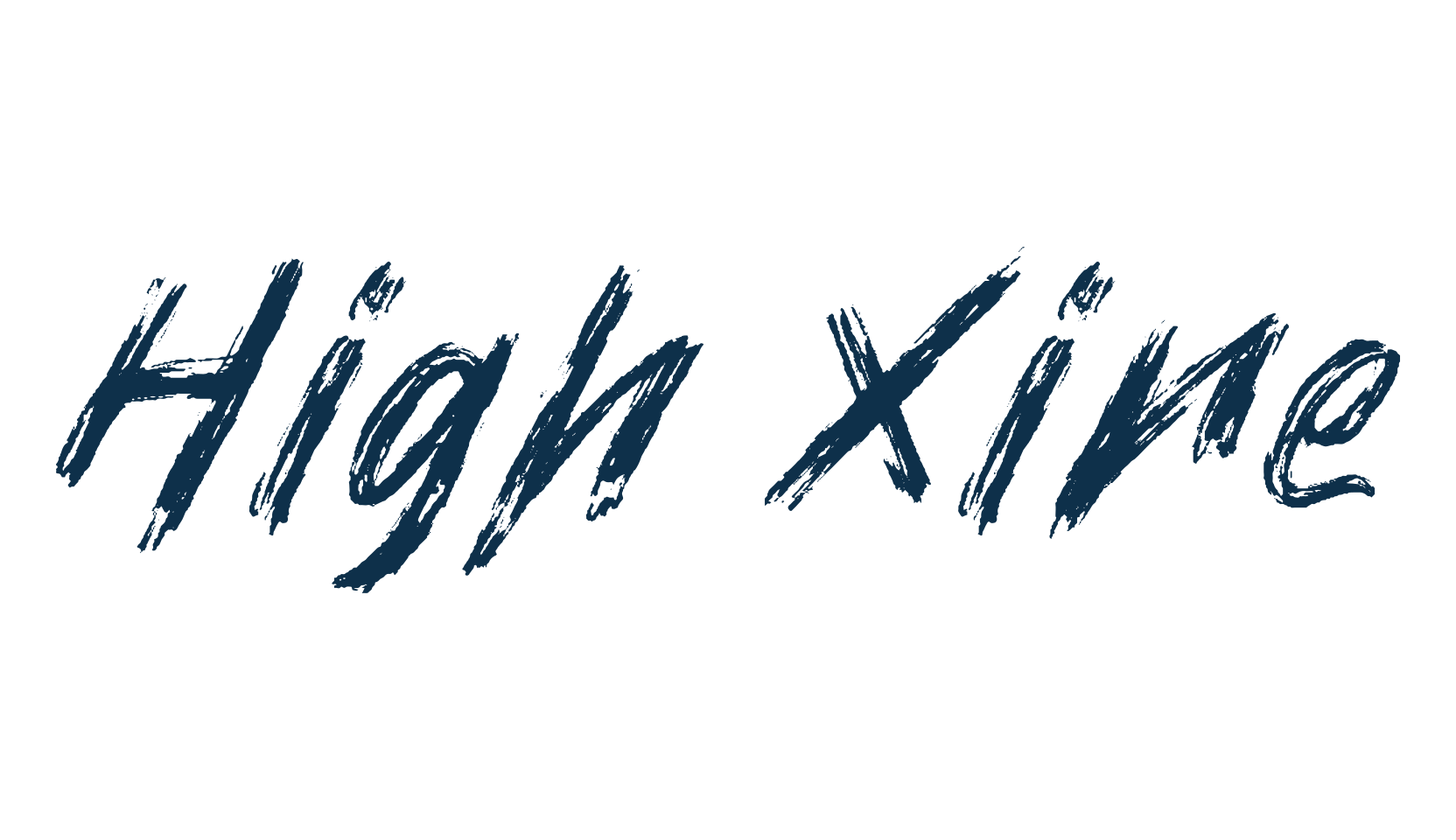 High Xire, script trash fancy decorative calligraphy font preview