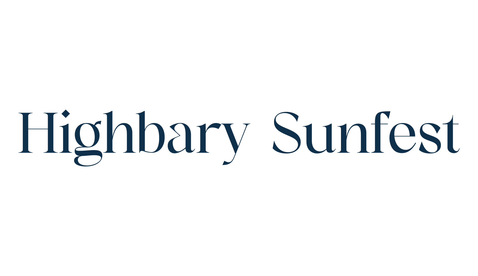 Highbary Sunfest, serif font preview