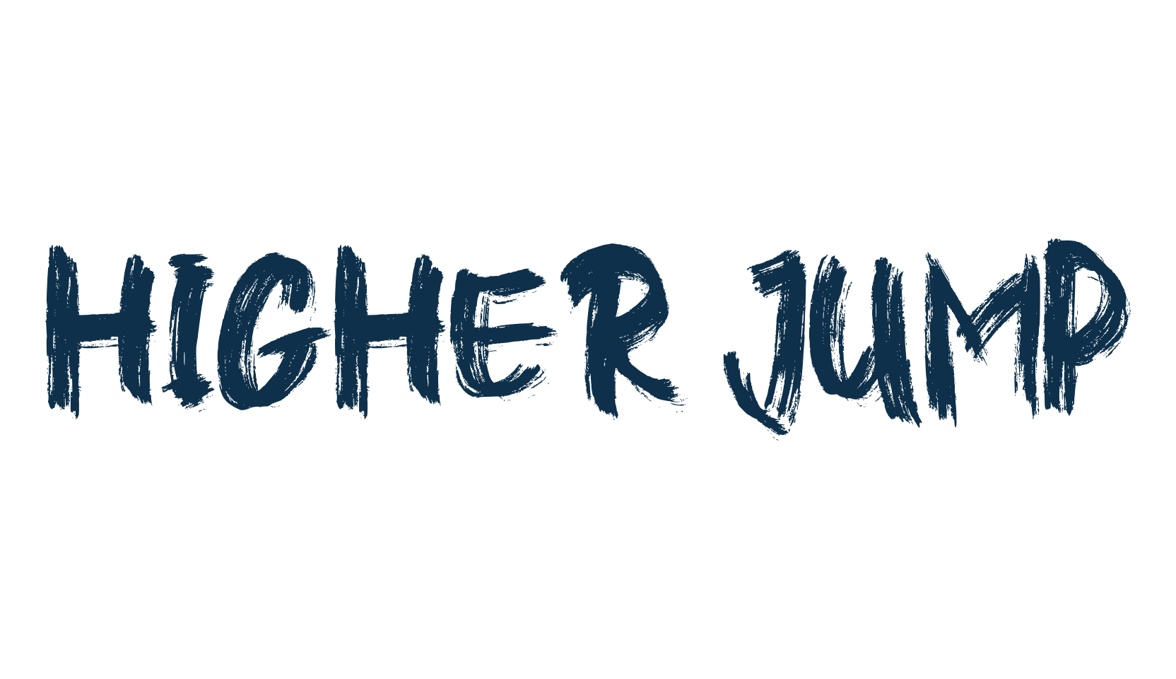 Higher Jump, brush font preview