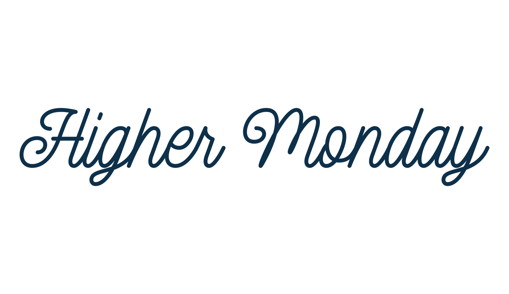 Higher Monday, fancy decorative font preview