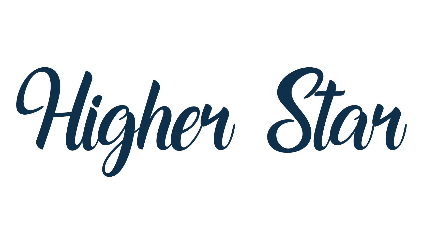 Higher Star, script calligraphy fancy decorative font preview