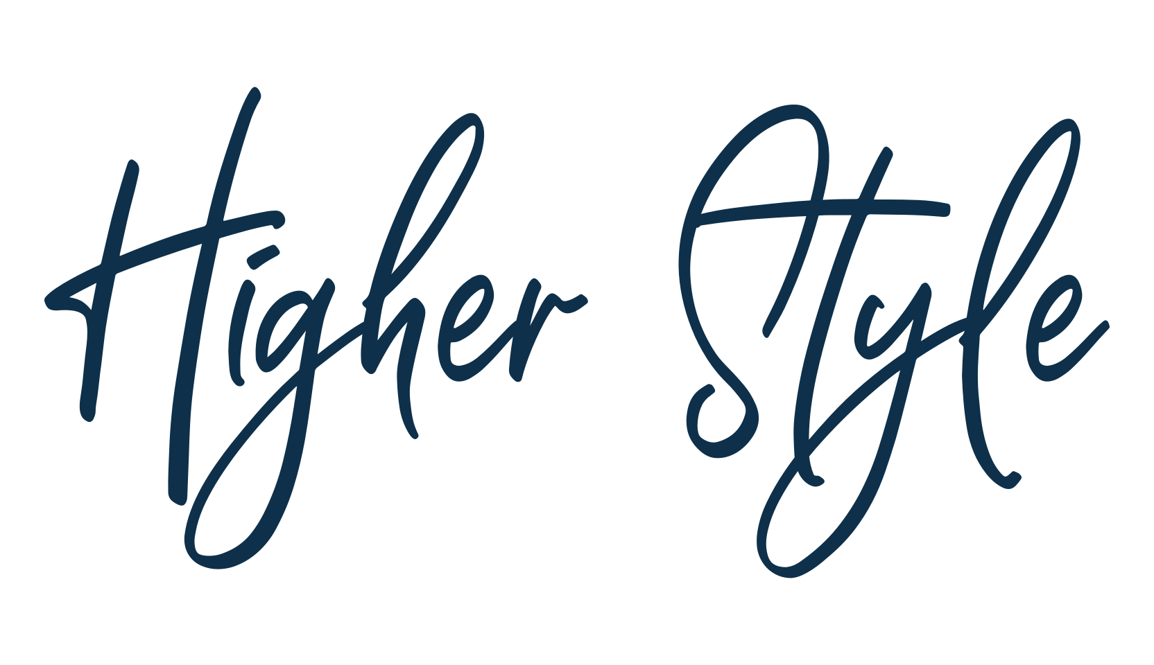 Higher Style, handwriting font preview