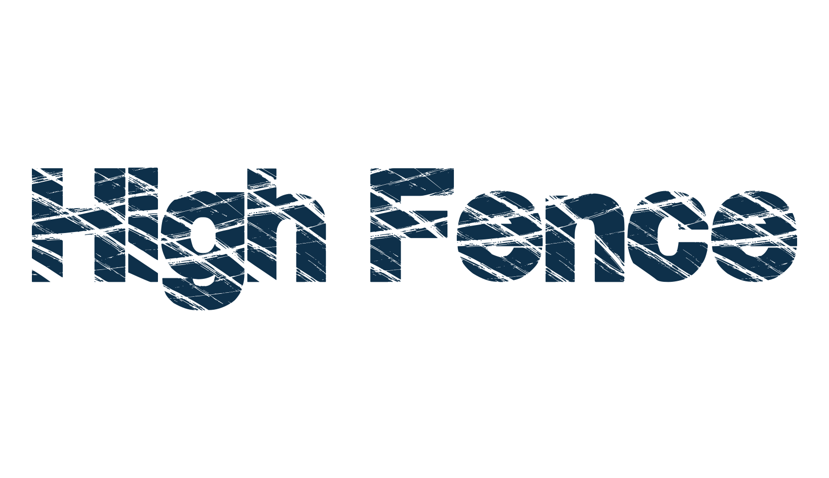 High Fence, fancy eroded decorative font preview