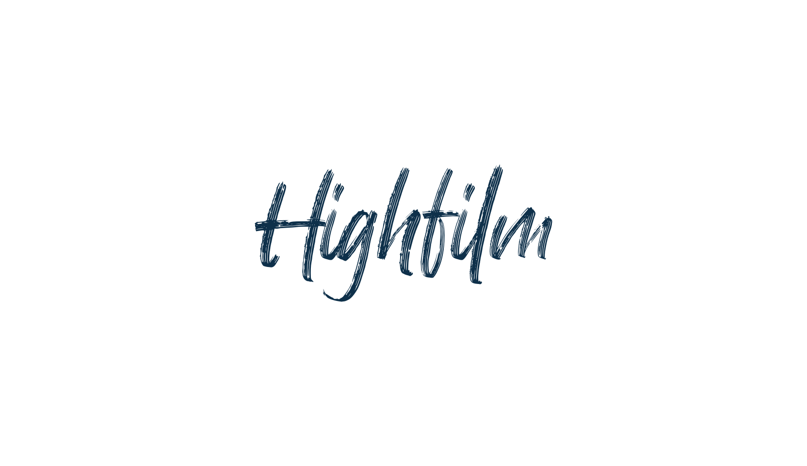 Highfilm, brush font preview