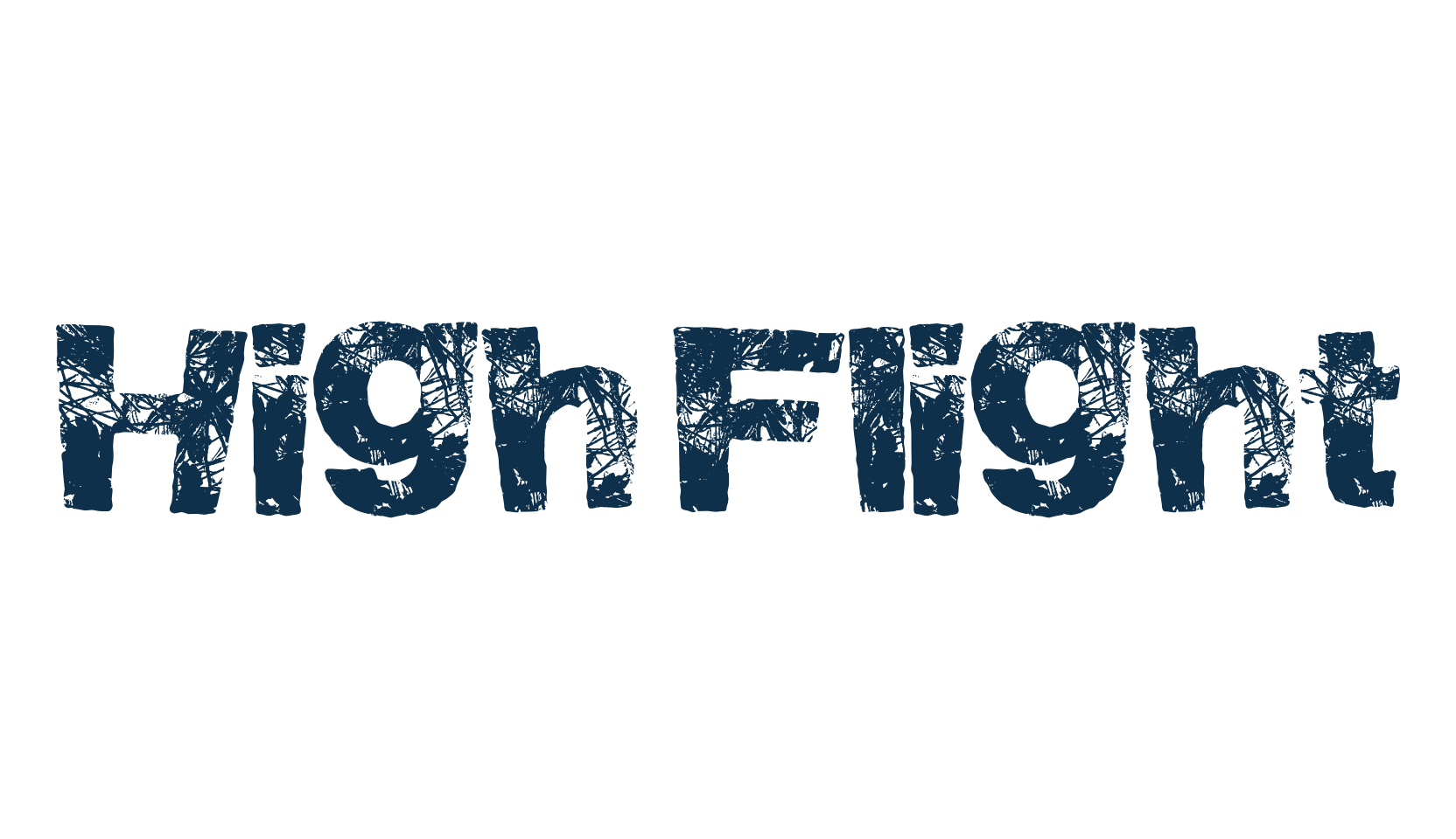 High Flight, eroded font preview