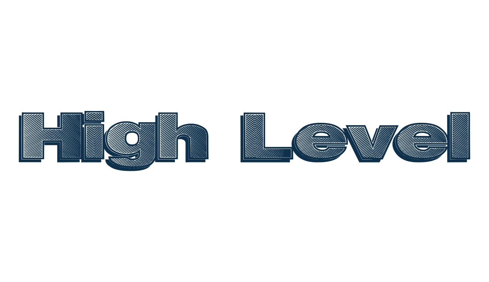 High Level, various font preview