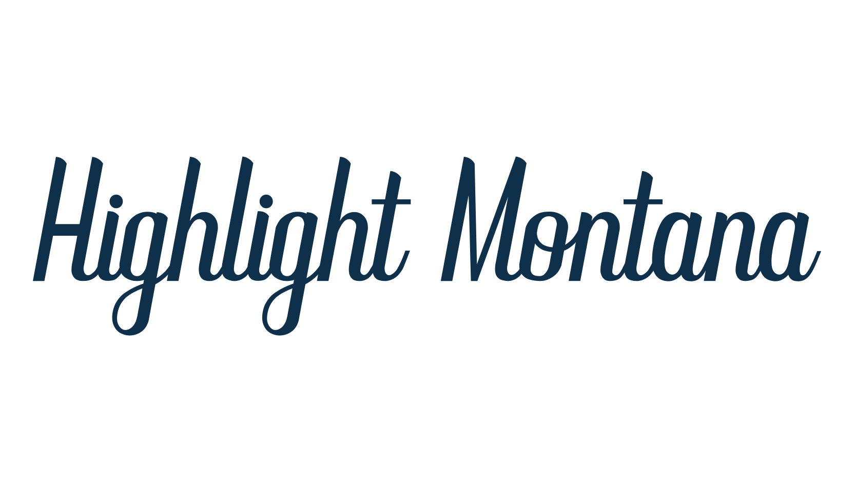 Highlight Montana, fancy decorative font preview