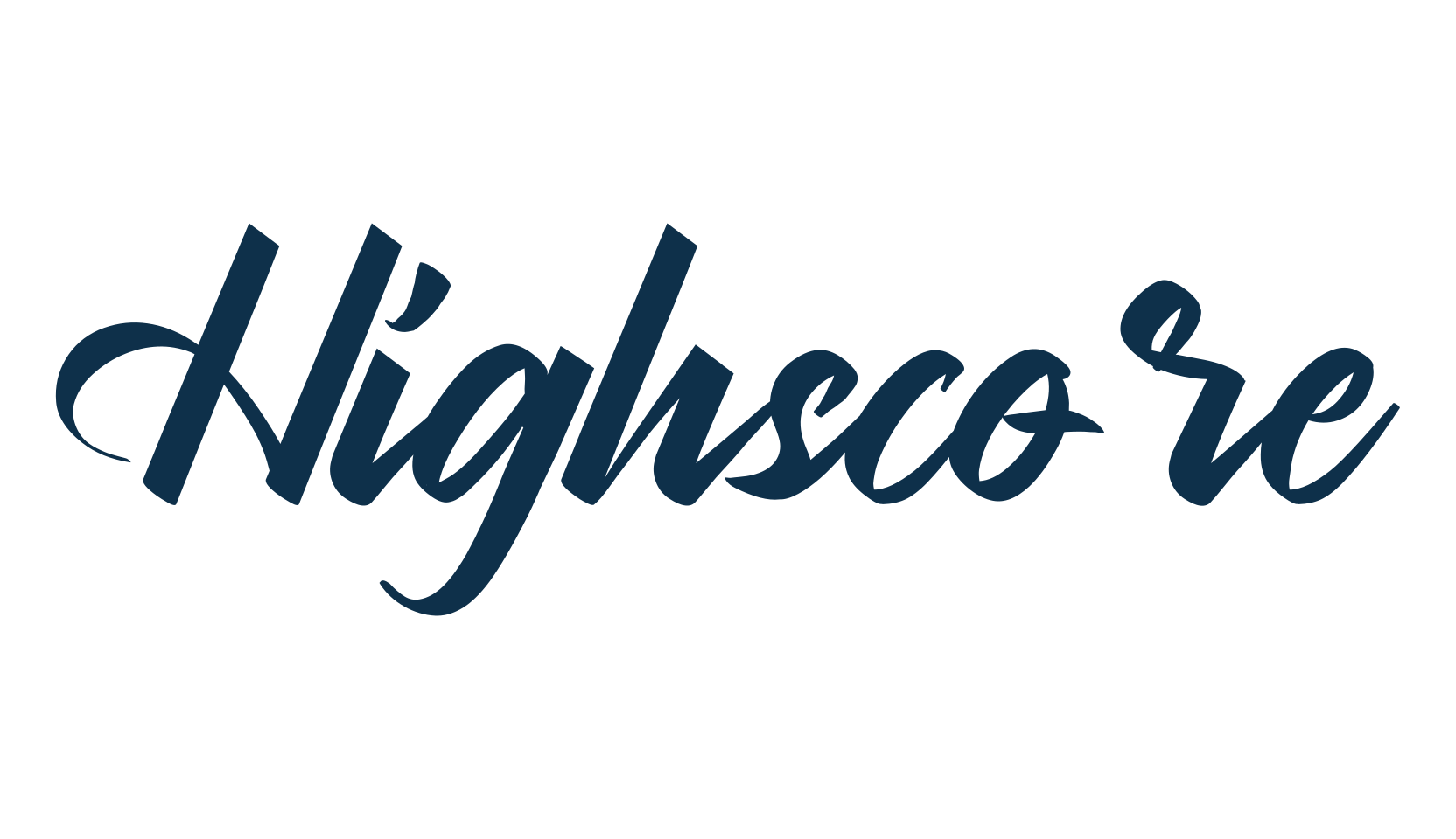 Highscore, fancy decorative font preview