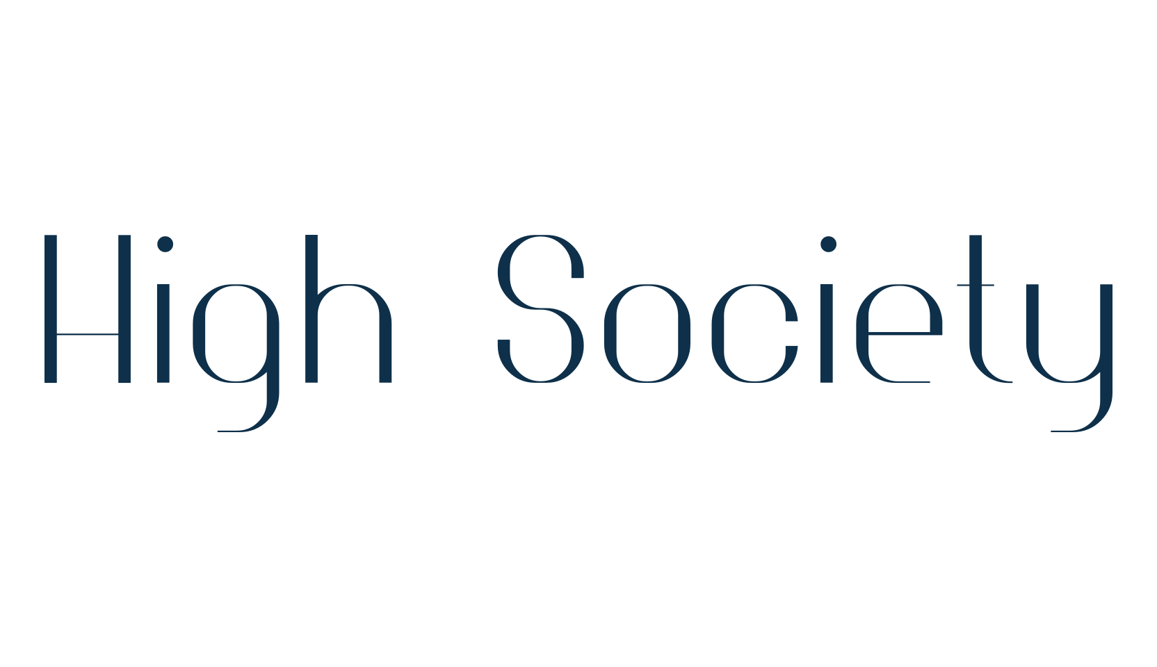 High Society, sans serif font preview