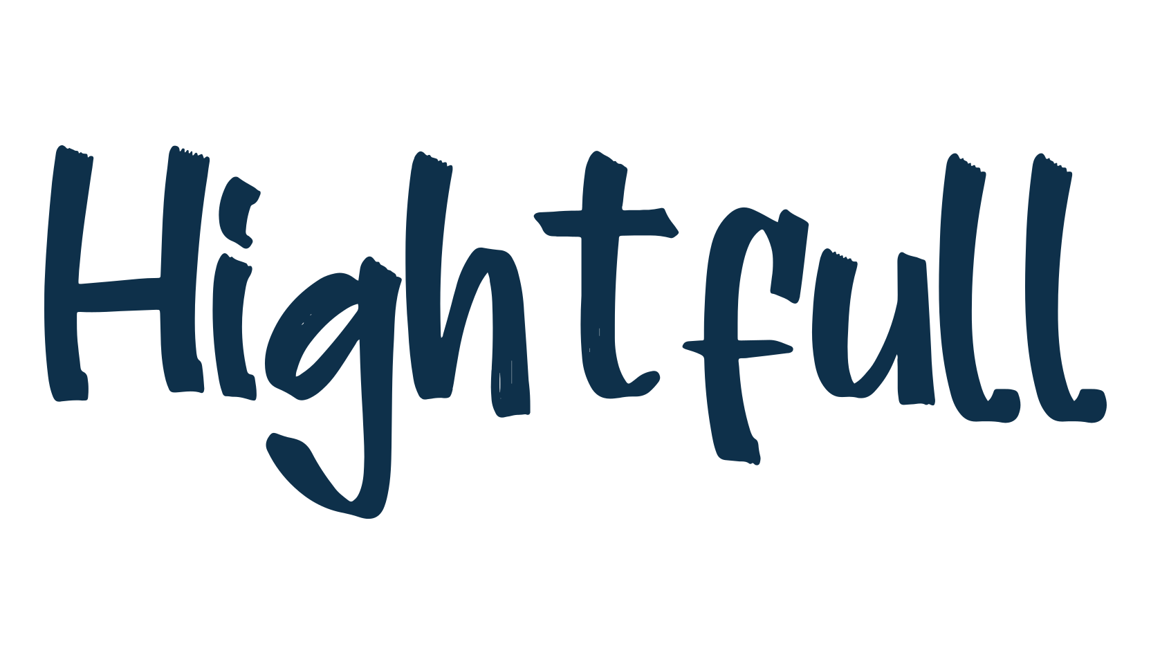 Hightfull, handwriting font preview