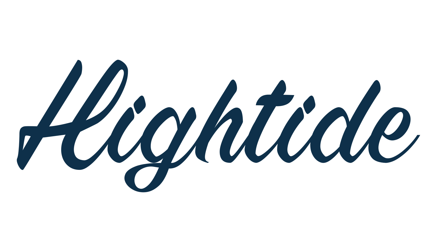 Hightide, calligraphy font preview