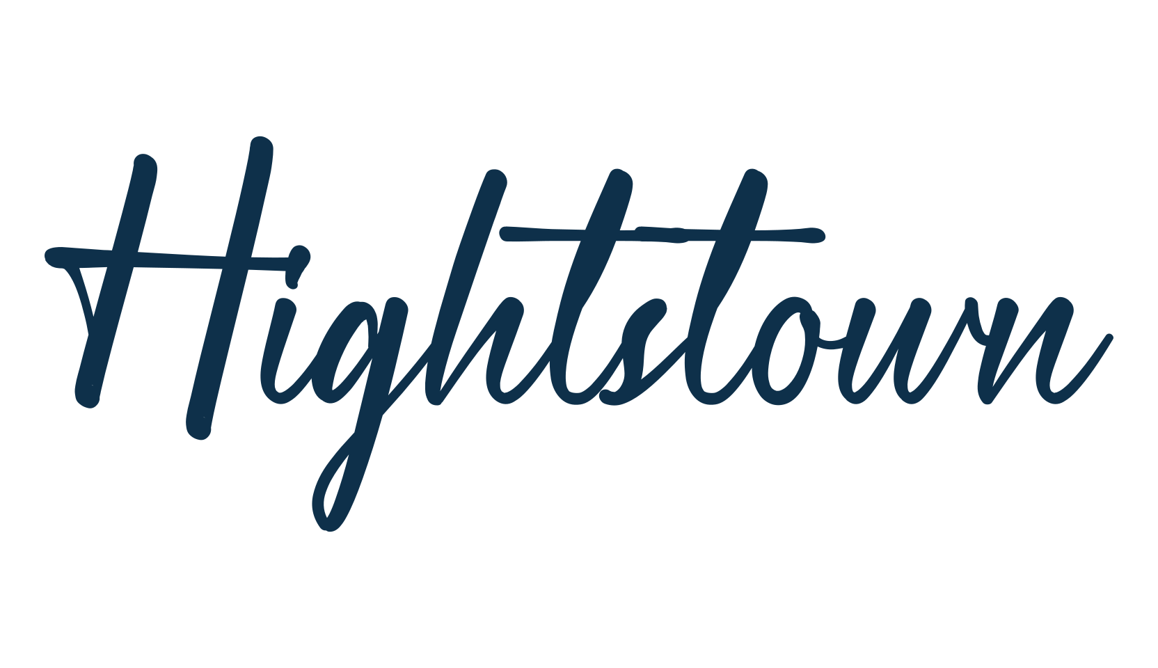 Hightstown, fancy decorative font preview