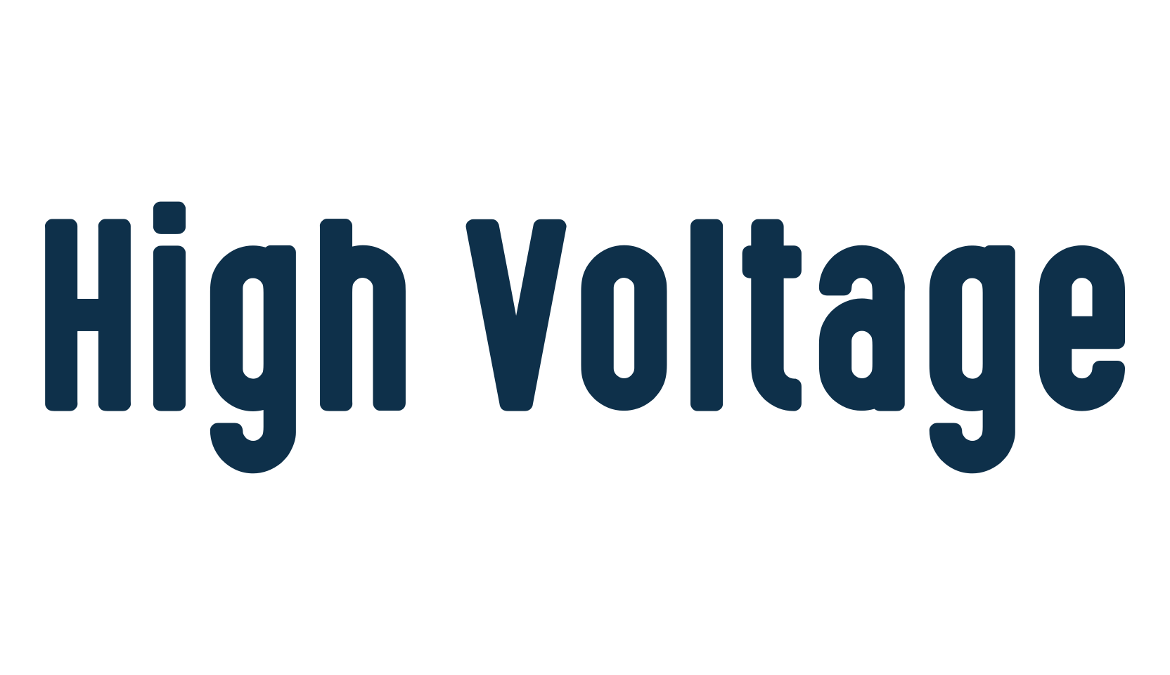 High Voltage, basic sans serif font preview