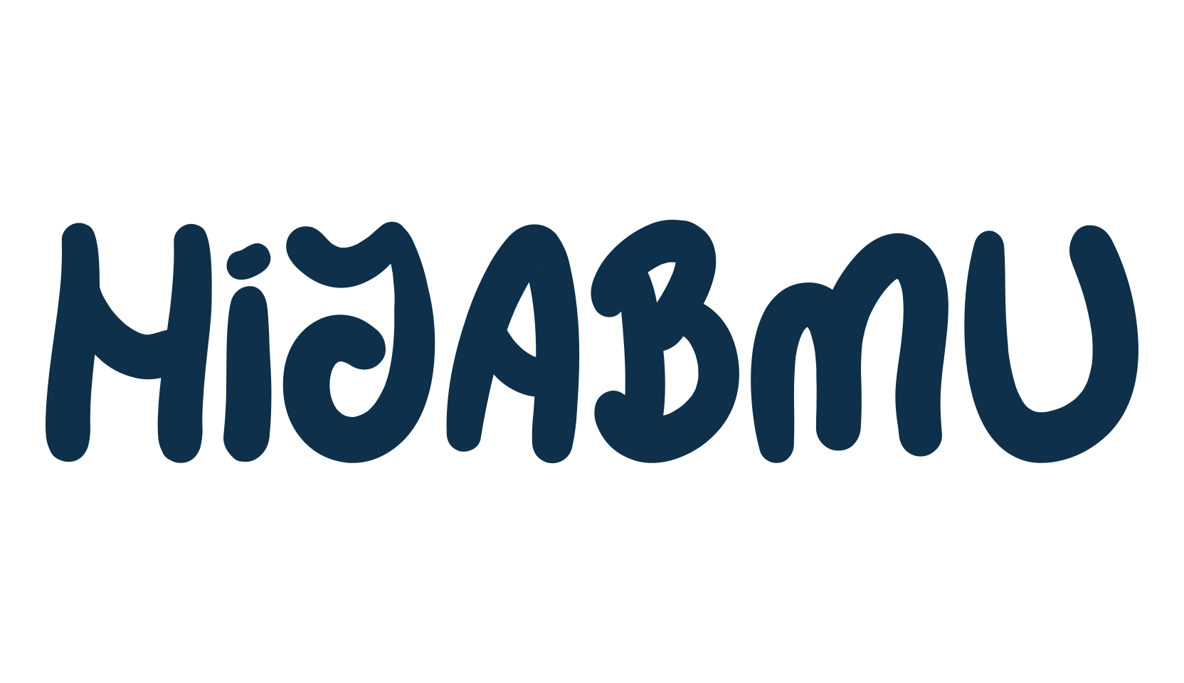 Hijabmu, cartoon font preview