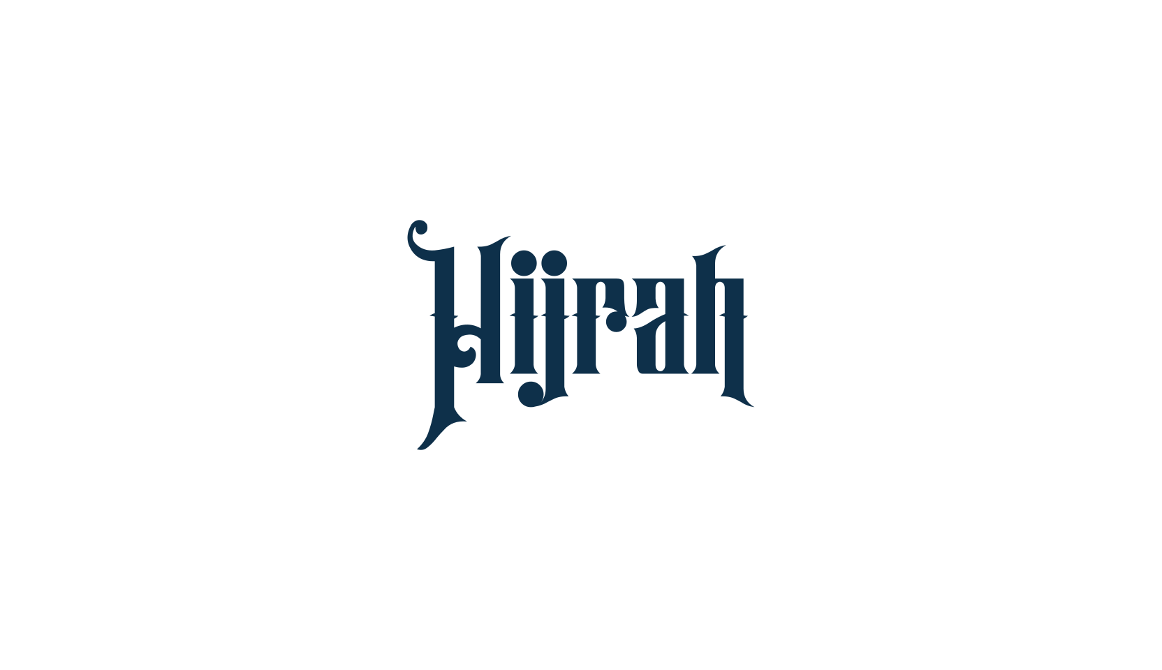 Hijrah, modern font preview