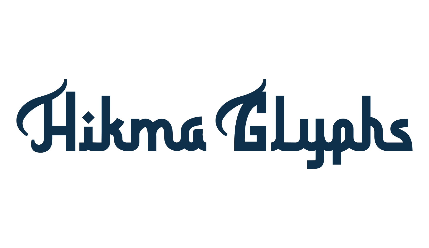 Hikma Glyphs, arabic font preview