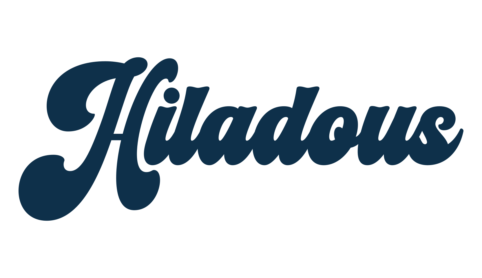 Hiladous, fancy old school decorative script calligraphy font preview