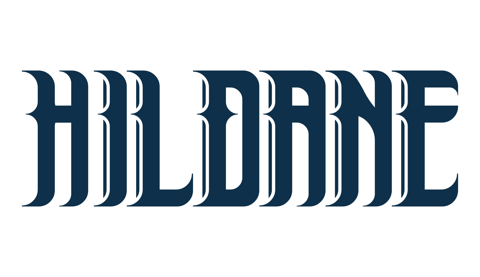 Hildane, gothic modern font preview