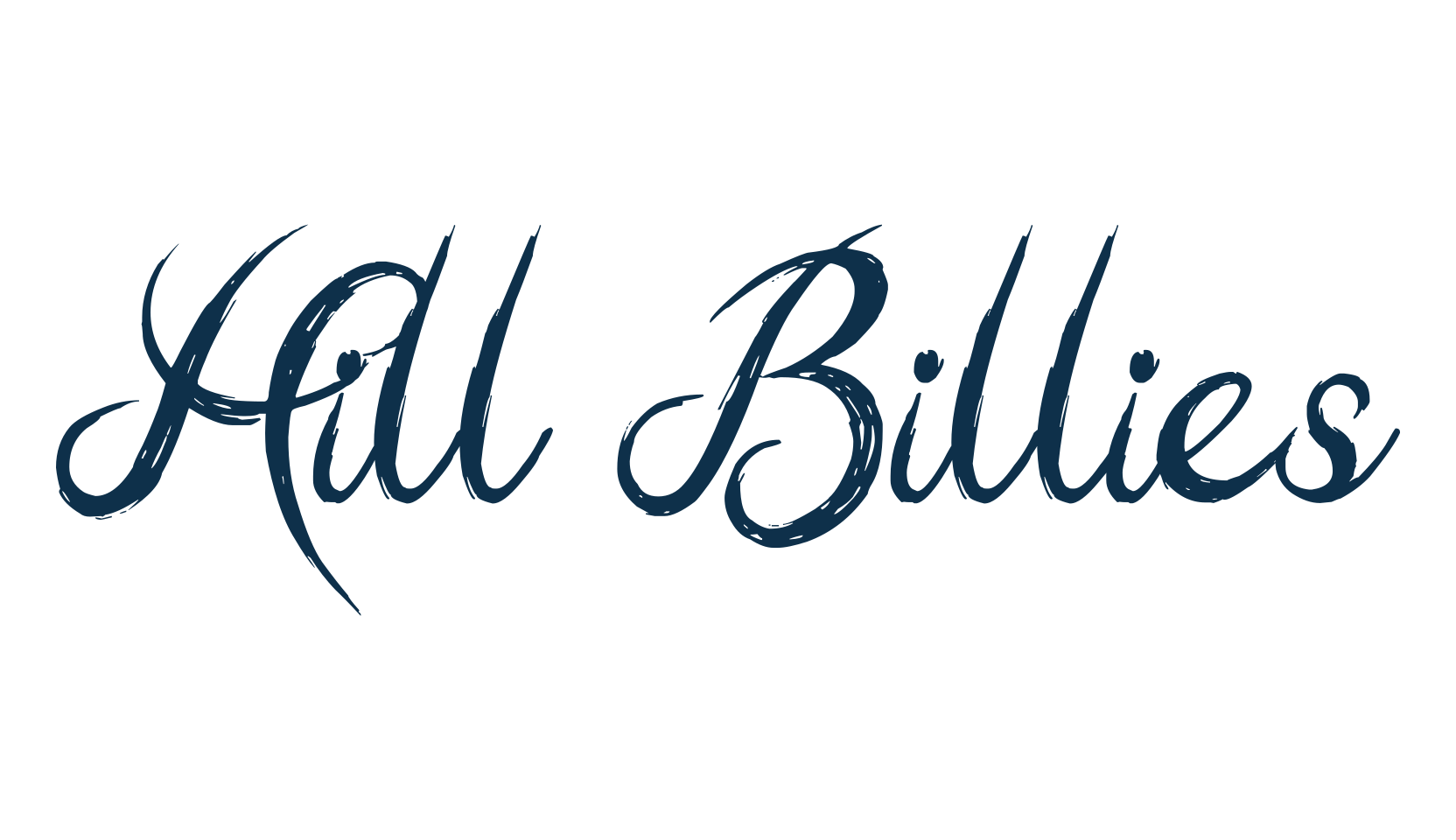 Hill Billies, calligraphy font preview