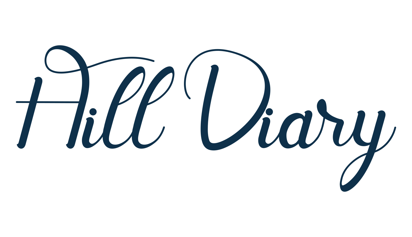 Hill Diary, script calligraphy fancy decorative font preview