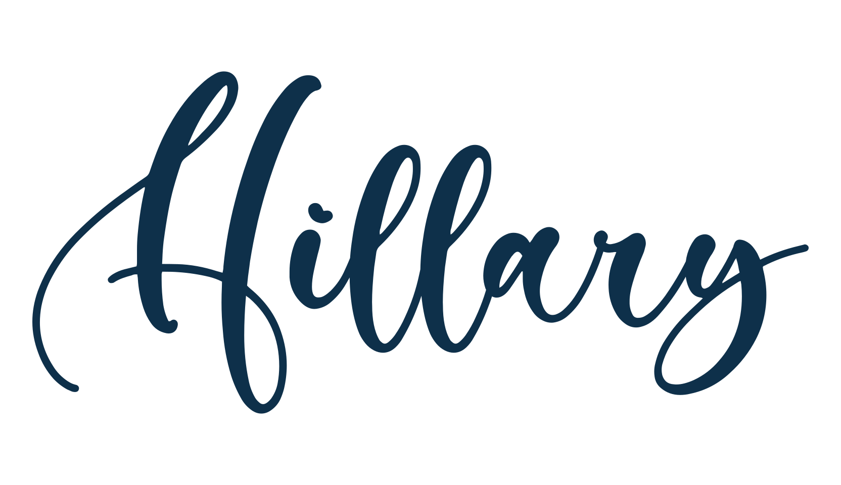 Hillary (hillary-3), script calligraphy fancy decorative font preview