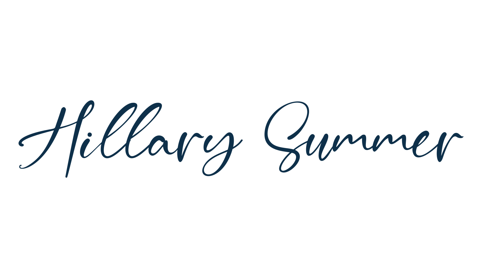 Hillary Summer, script handwritten fancy decorative calligraphy font preview