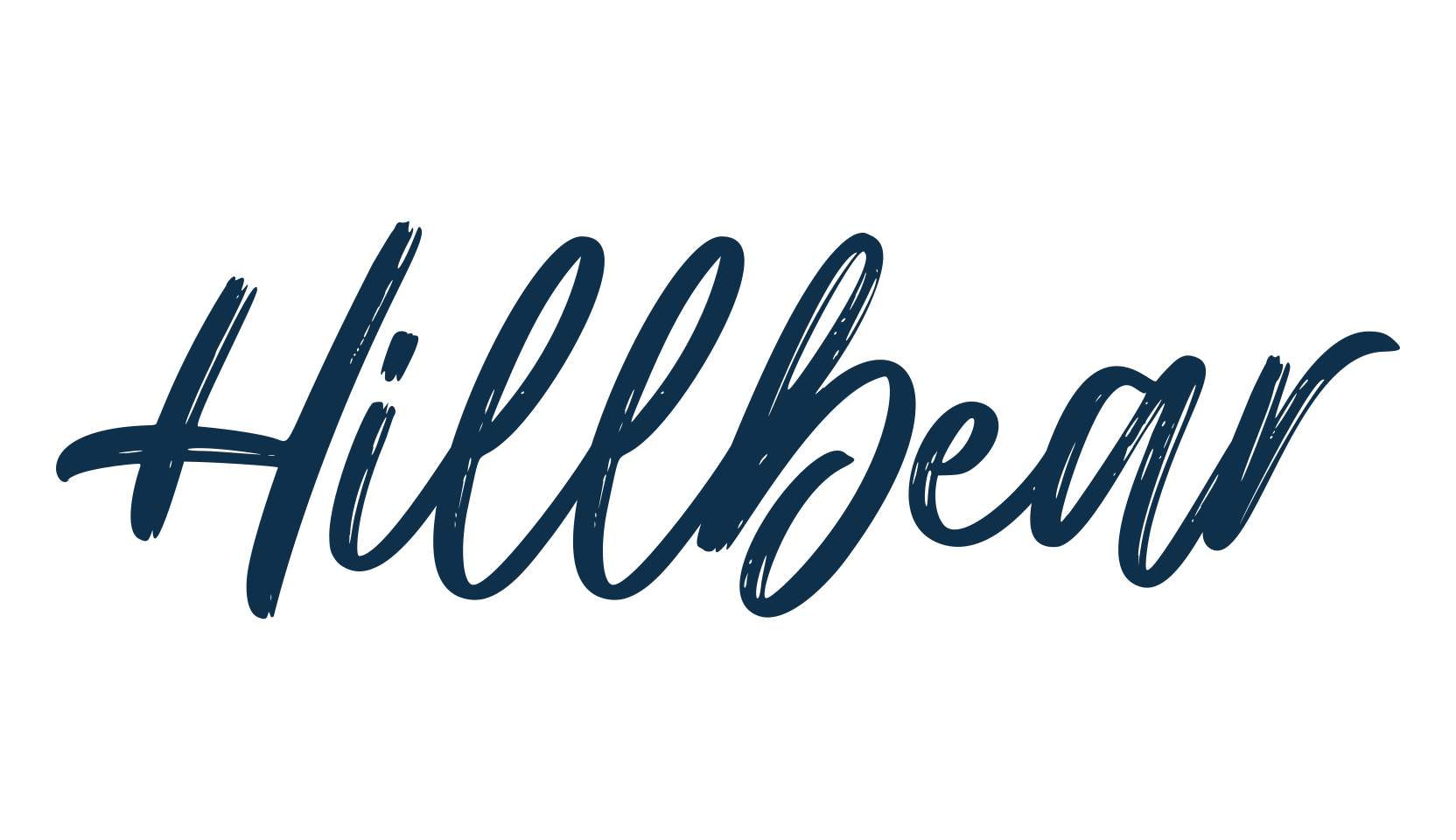 Hillbear, brush font preview