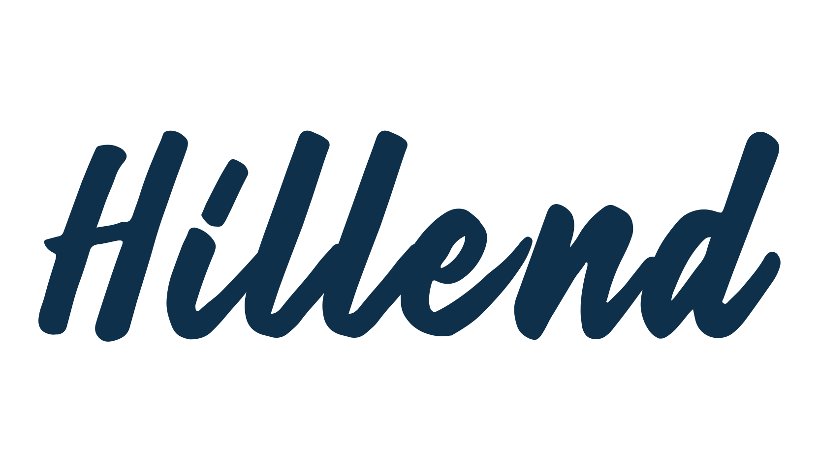 Hillend, script brush fancy decorative calligraphy font preview