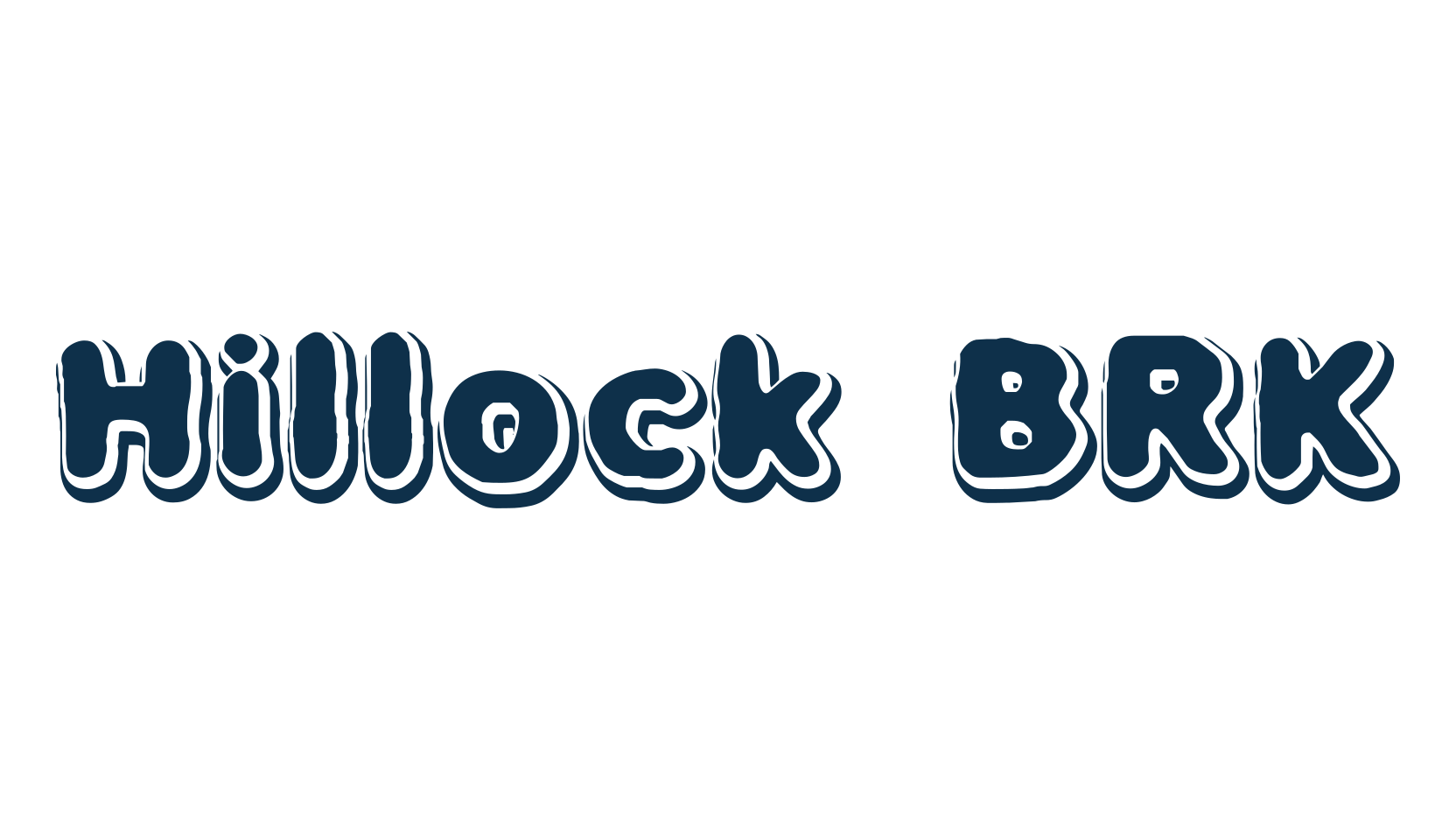 Hillock BRK, fancy various decorative font preview