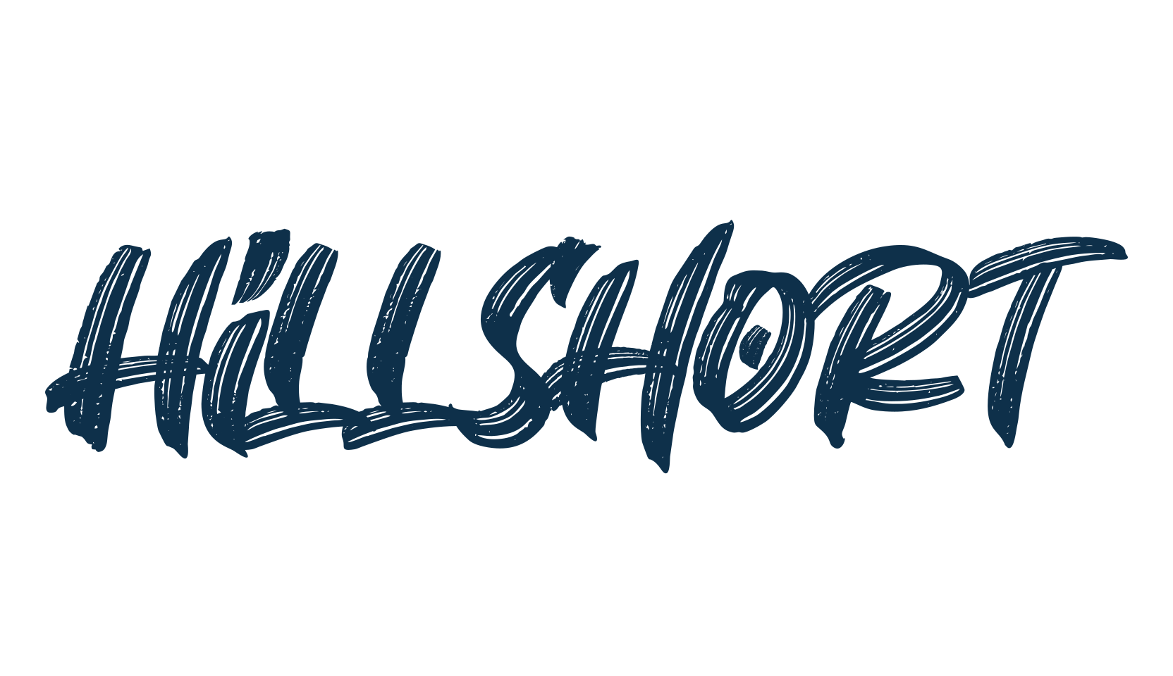 Hillshort, brush font preview