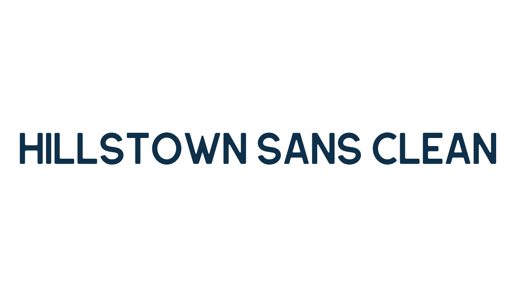 Hillstown Sans Clean, sans serif font preview