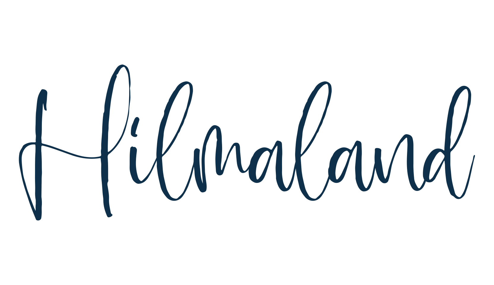 Hilmaland, handwriting font preview