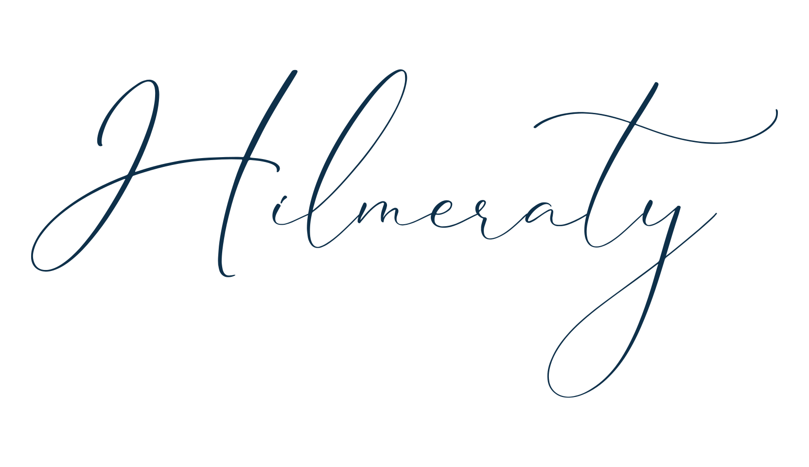 Hilmeraty, handwriting font preview