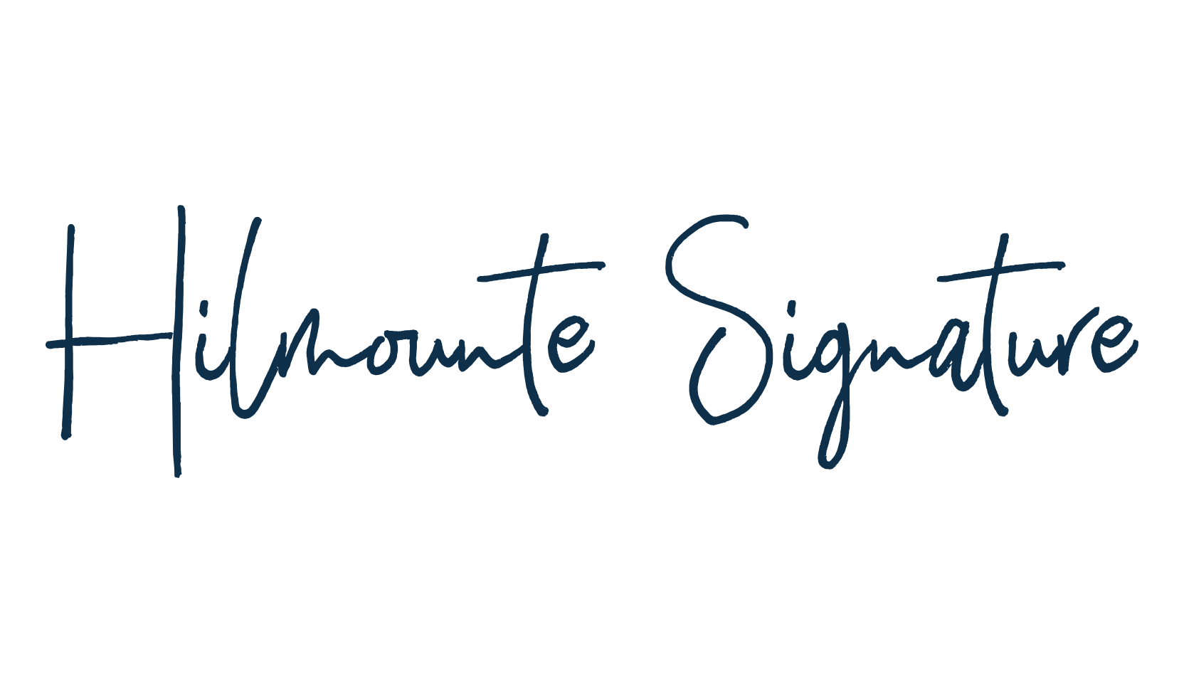 Hilmounte Signature, handwriting font preview