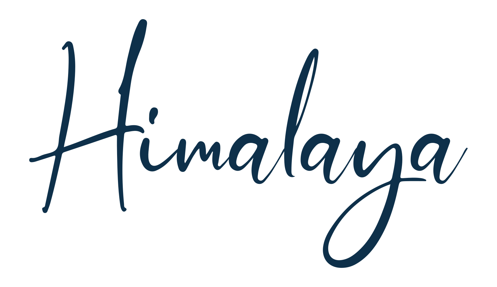 Himalaya (himalaya-3), handwriting font preview