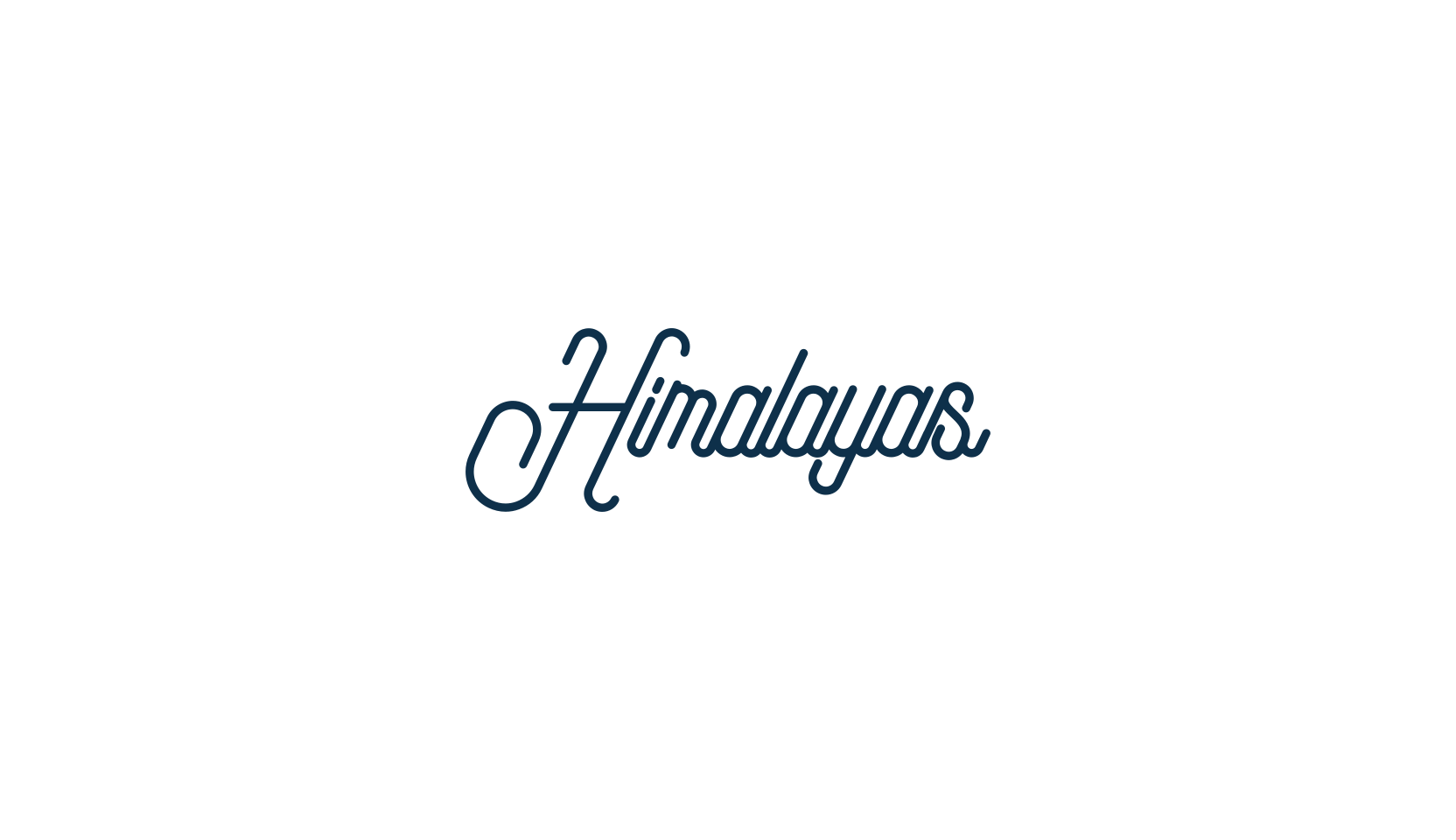 Himalayas, fancy decorative font preview