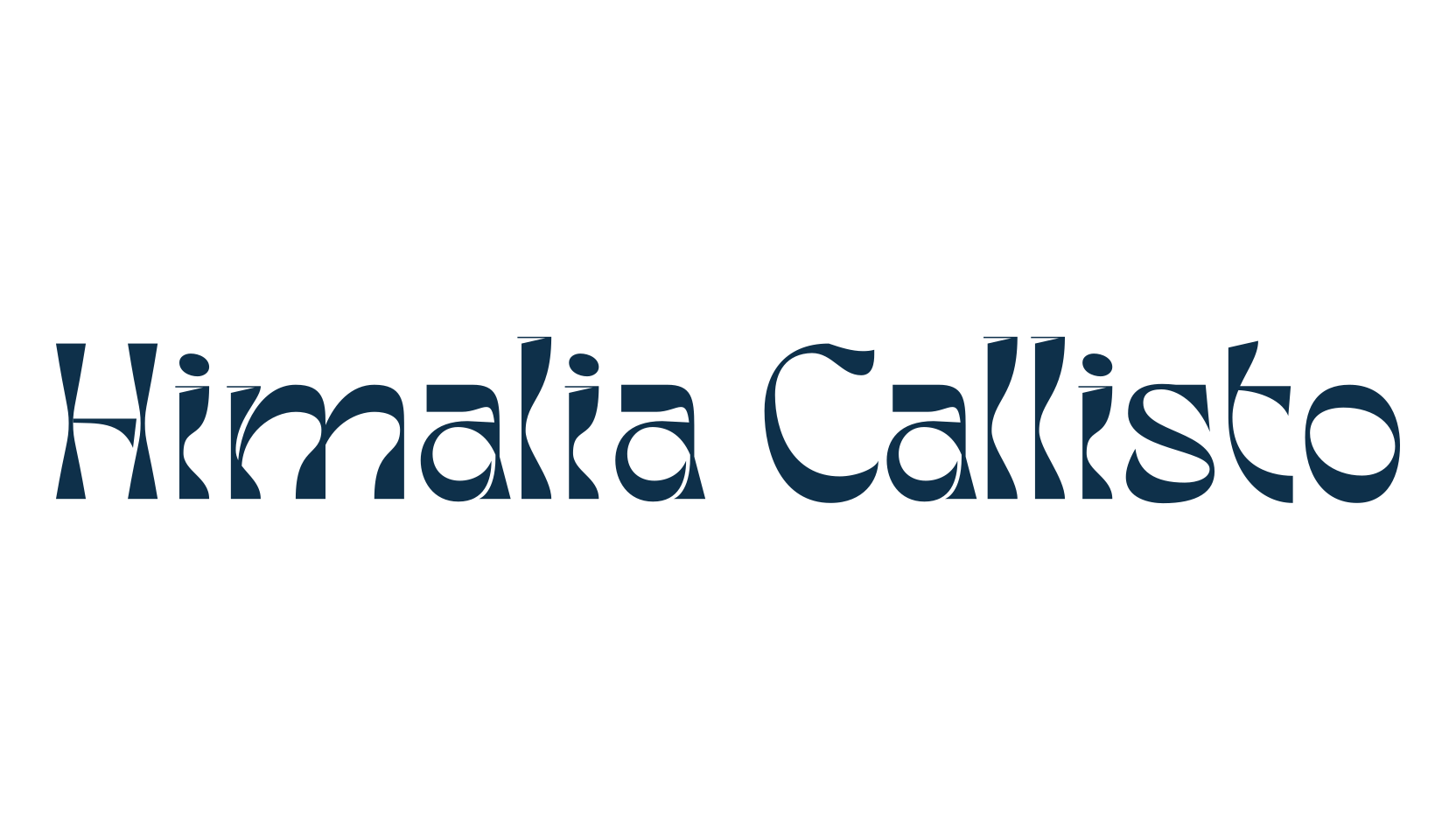 Himalia Callisto, groovy font preview