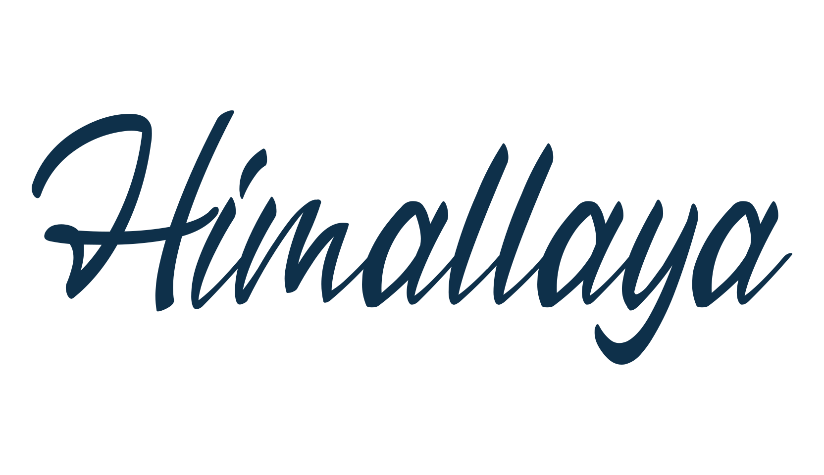 Himallaya, script calligraphy fancy decorative font preview