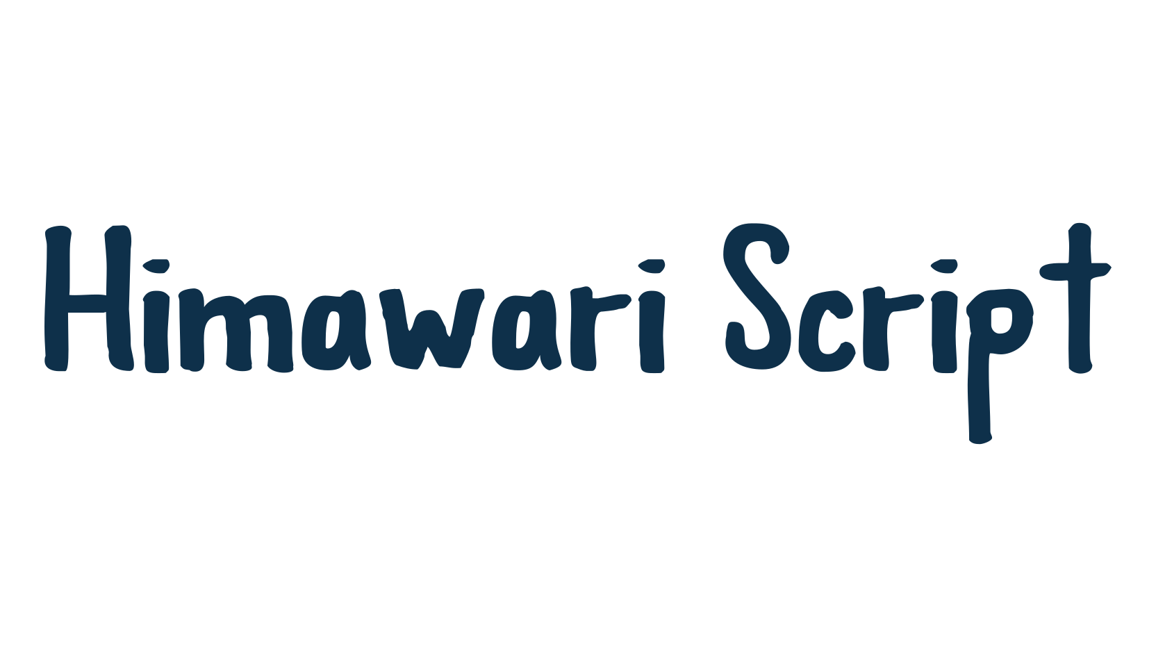 Himawari Script, script handwritten fancy decorative calligraphy font preview