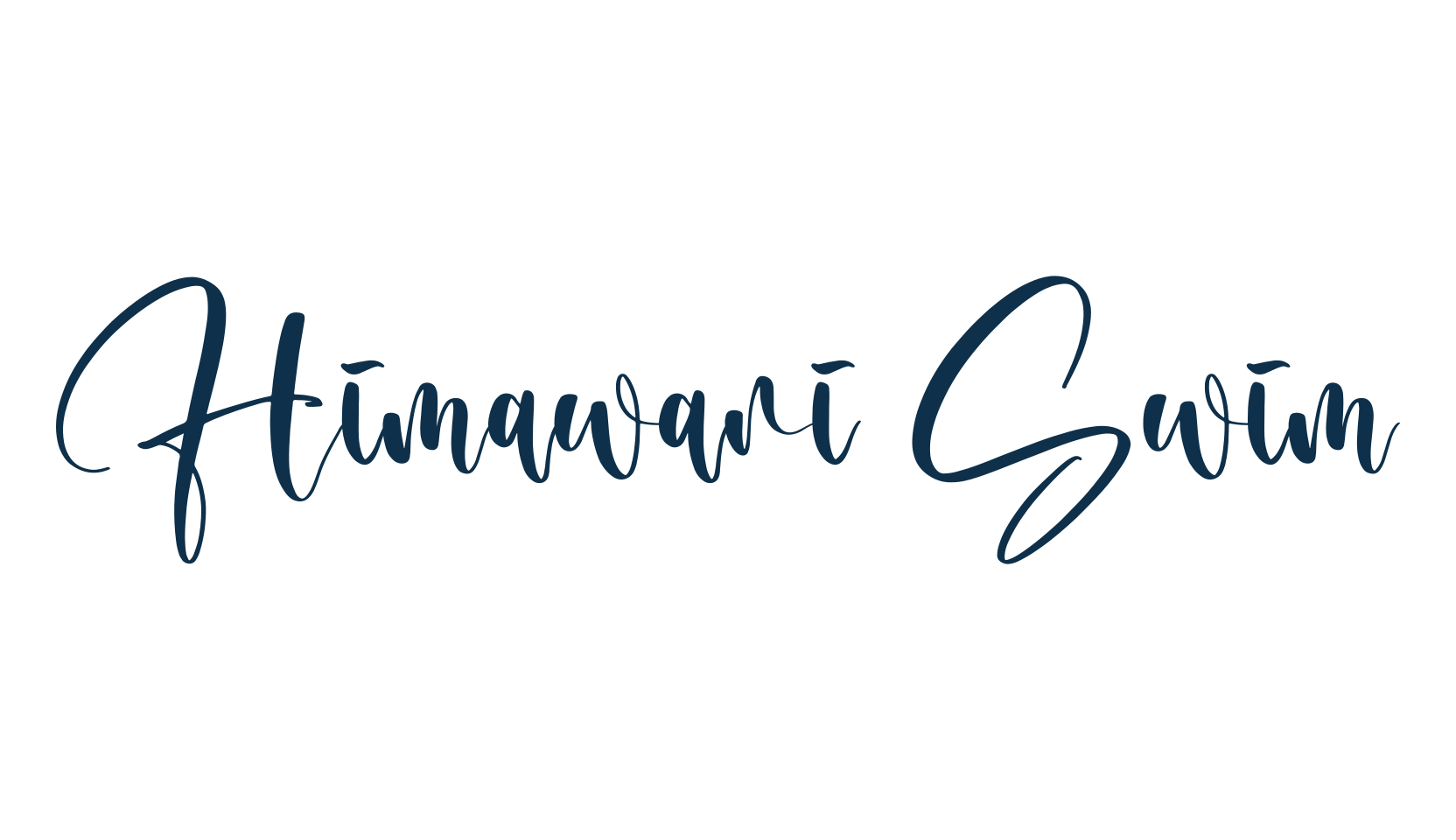 Himawari Swim, script calligraphy fancy decorative font preview