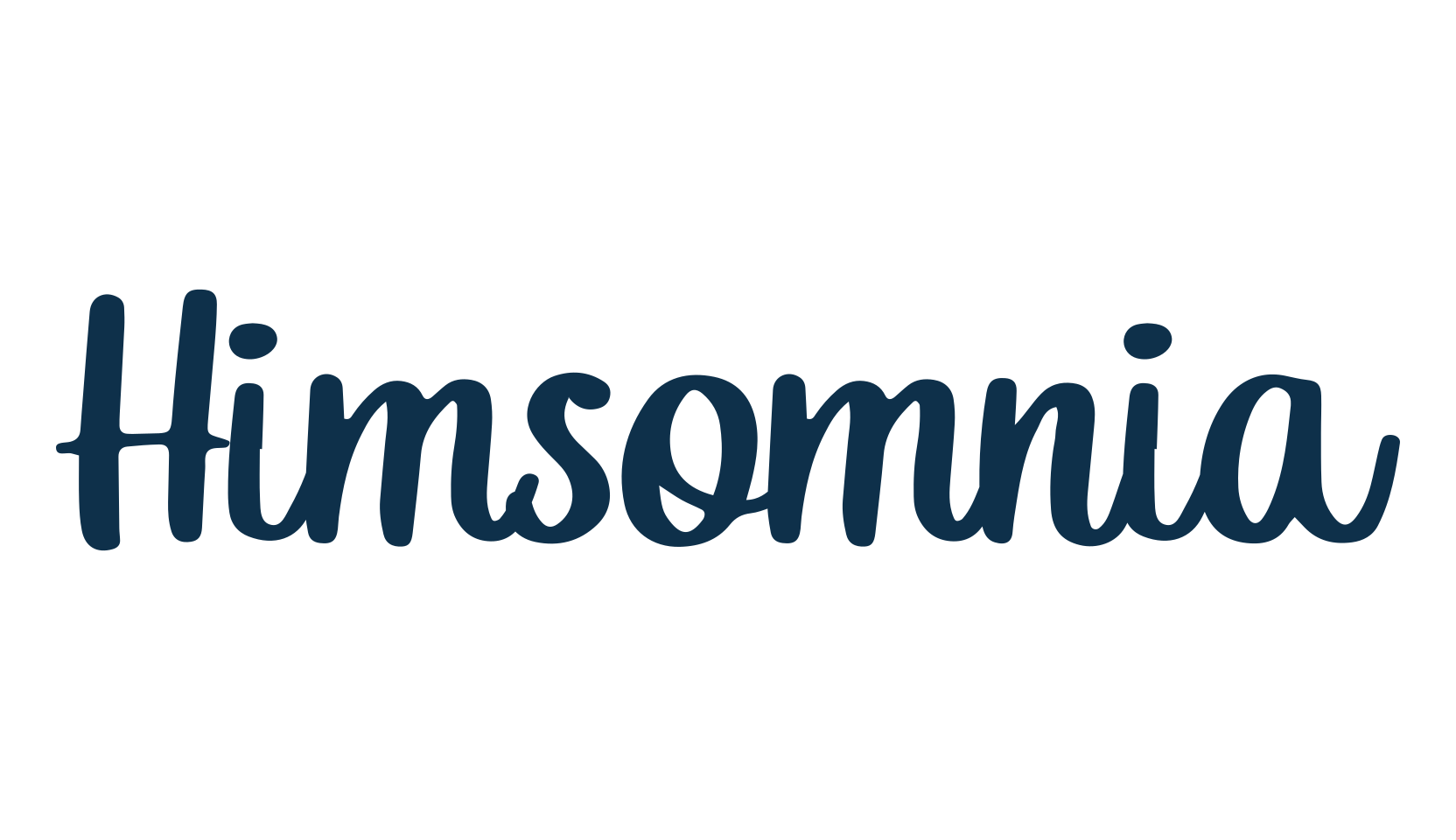 Himsomnia, script handwritten fancy decorative calligraphy font preview