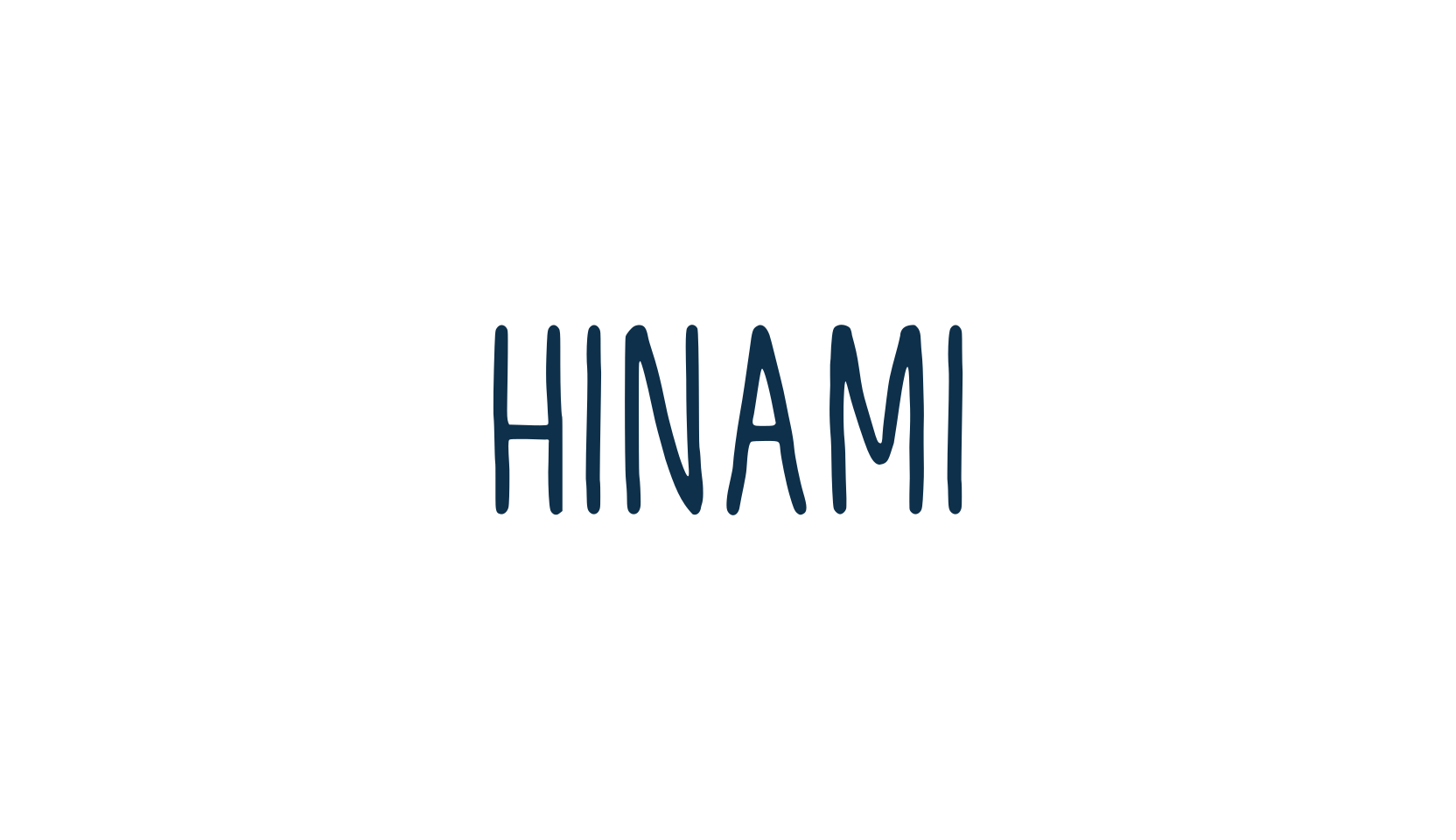 Hinami, handwriting font preview