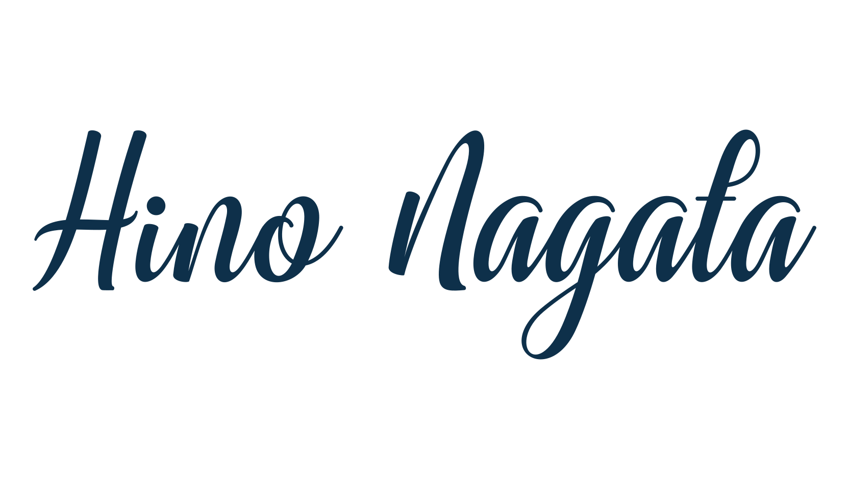 Hino Nagata, calligraphy font preview