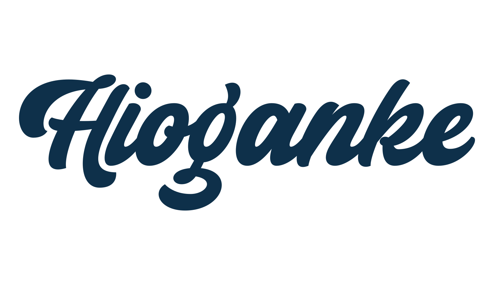 Hioganke, fancy decorative font preview