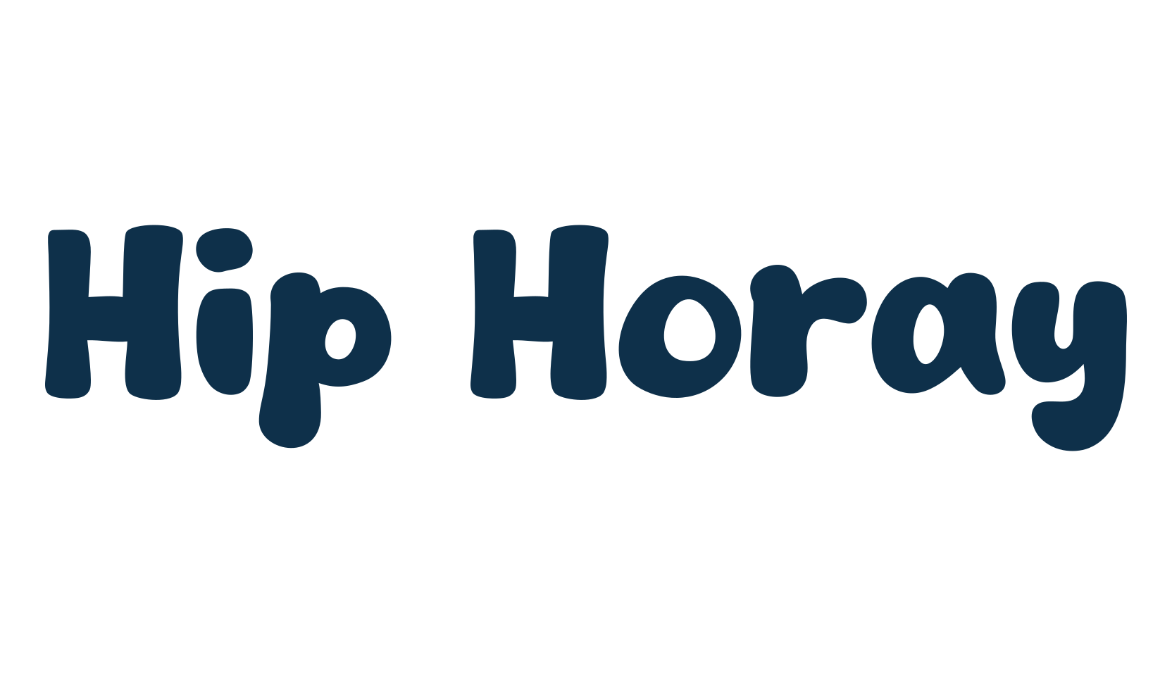 Hip Horay, fancy cartoon decorative font preview