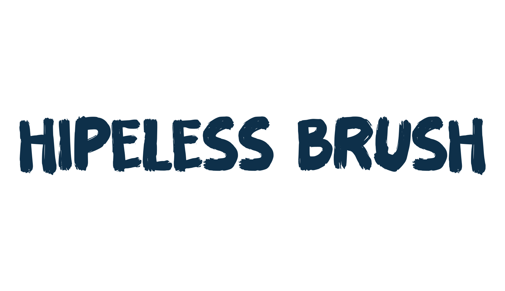 Hipeless Brush, script brush fancy decorative calligraphy font preview
