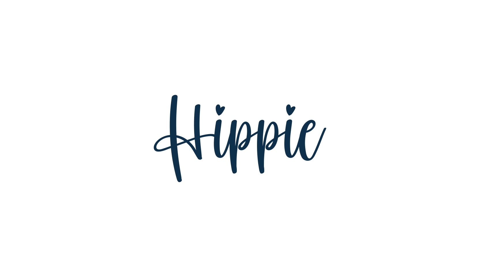 Hippie, display market font preview
