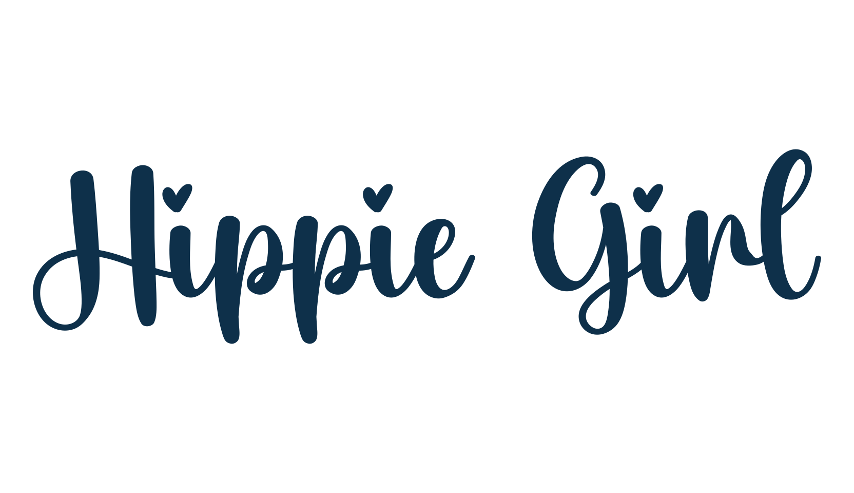 Hippie Girl, fancy decorative font preview