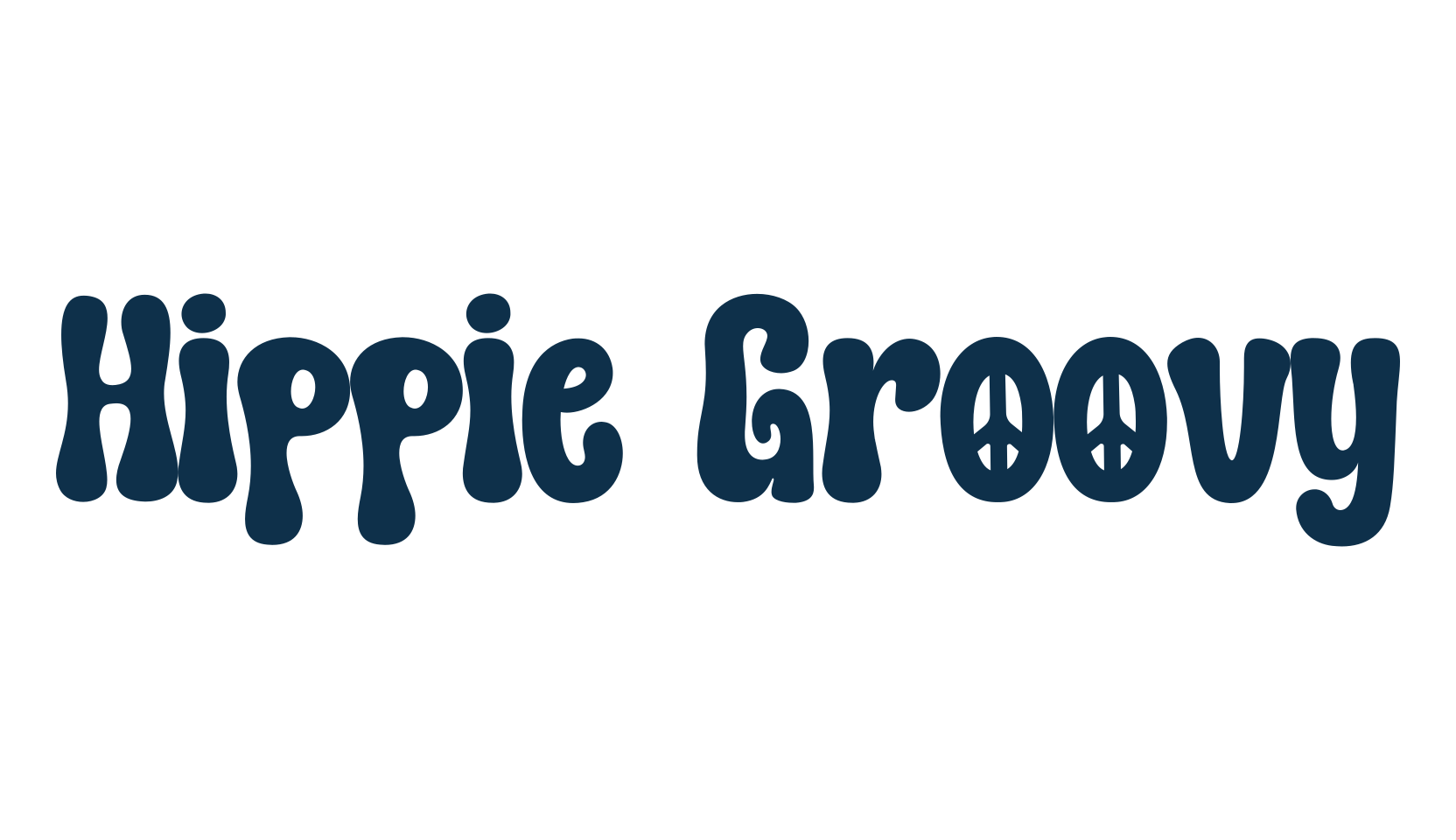 Hippie Groovy, groovy font preview