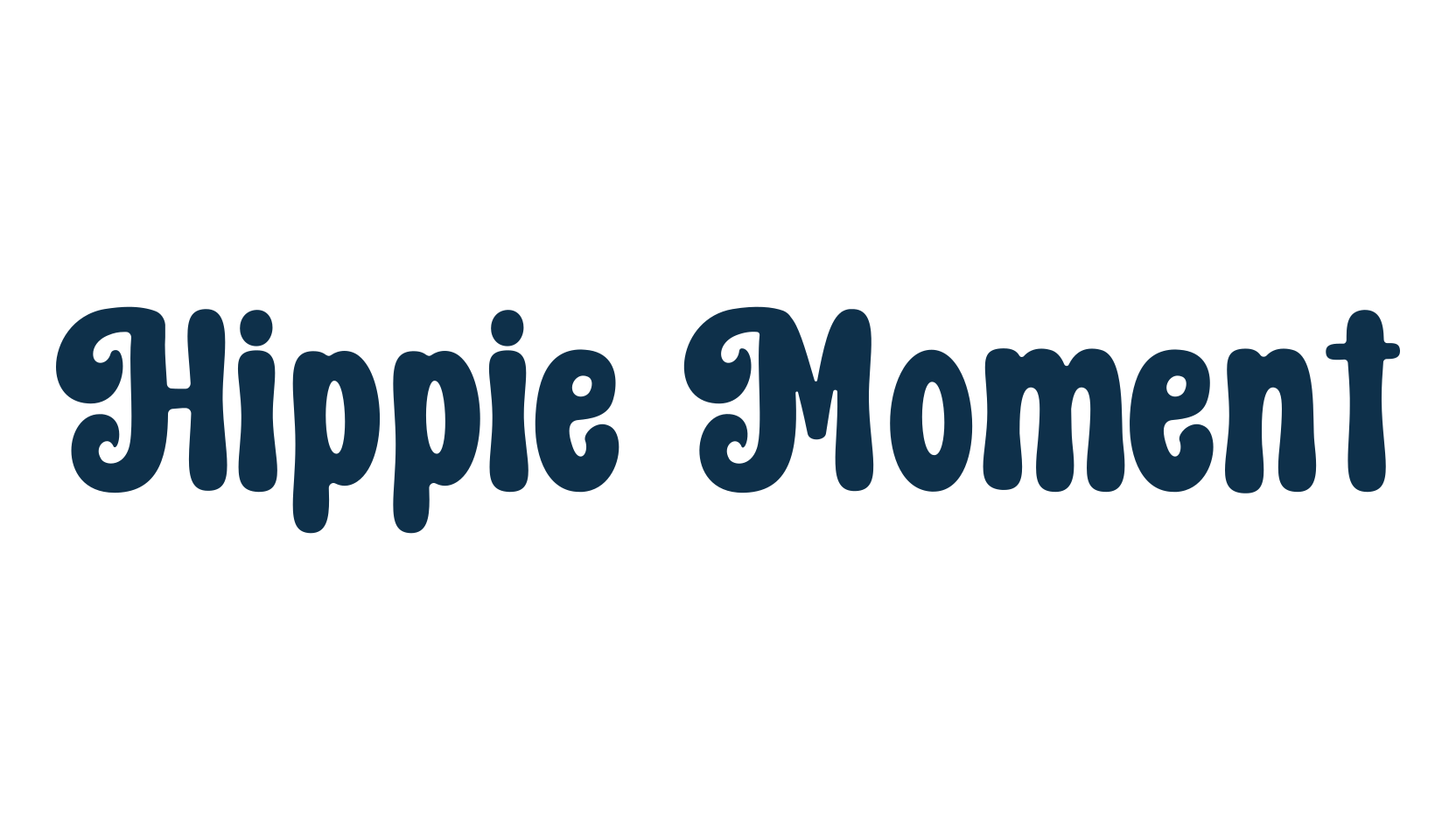 Hippie Moment, fancy groovy decorative font preview